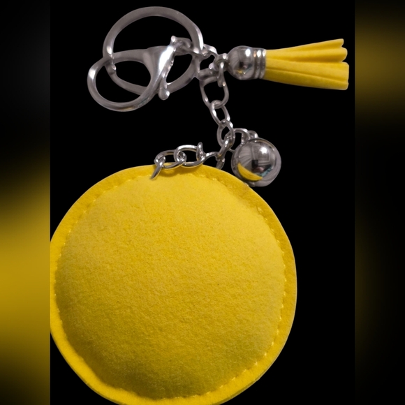 Rhinestone Lemon Slice Bag Charm / Keychain2 - Picture 2 of 2